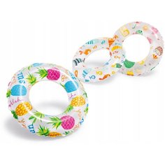 Круг надувной для плавания детский INTEX "Веселые рыбки", от 3 до 6 лет, D 51 см