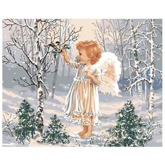 Картина по номерам Ангел и птичка 40х50 см Hobby Home