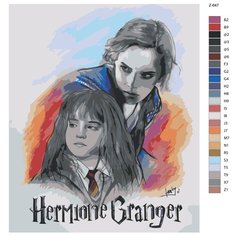 Картина по номерам Z-647 "Эмма Уотсон - Гермионы Грейнджер. Гарри Поттер" 80x100 Brushes Paints