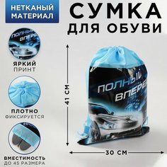 Сумка для обуви «Полный вперед», непромокаемое полотно 41х30х0,5 см Art Fox