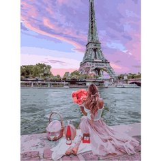 Картина по номерам Приятный парижский пикник 40х50 см Hobby Home