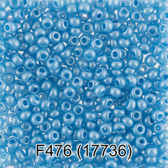 Бисер Чехия GAMMA круглый 6 10/0 2.3 мм 10 х 5 г 1-й сорт F476 синий ( 17736 )