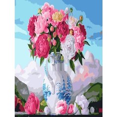 Картина по номерам Букет пионов 40х50 см Hobby Home