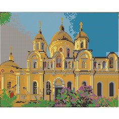 Вышивка бисером картины Покровский монастырь 24*30см Светлица