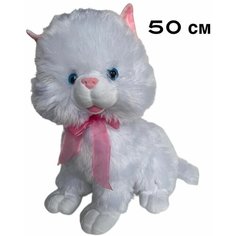 Мягкая игрушка, белый котенок, плюшевый котик, кошка, кот белый пушистик Toys Shop