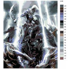 Картина по номерам U-68 "Игра Dota. Луна", 70x90 см Brushes Paints