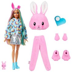 Кукла Barbie Cutie Reveal Pink Bunny с сюрпризами, 29 см, HHG19 мультиколор Mattel