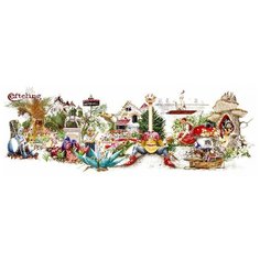 Набор для вышивания Efteling , канва аида 16 ct 80 х 30 см THEA GOUVERNEUR 2041A
