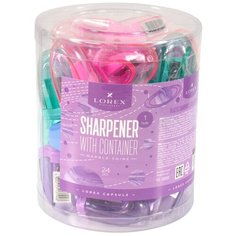 Точилка LOREX CAPSULE MARBLE SHINE с контейнером