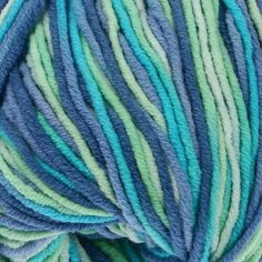 Пряжа "Jeans crazy" 55% хлопок, 45% акрил 160м/50гр (7204 принт) Yarn Art
