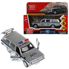 Коллекционная металлическая модель ГАЗ-2402 Волга. Полиция 12 см., Технопарк