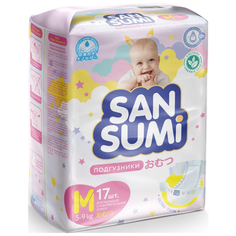 Sansumi Подгузники, размер M (5-9 kg), 17шт.