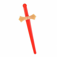 Оружие пластиковое Меч (красный с золотой гардой) Десятое королевство