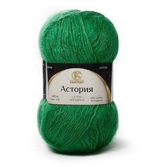 Пряжа Камтекс Астория 044 трава 65% хлопок, 35% шерсть 50г 180м 5шт