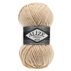 Пряжа Alize Superlana Maxi, 25 % шерсть, 75 % акрил, 100 г, 100 м, 5 шт., 310 шампань