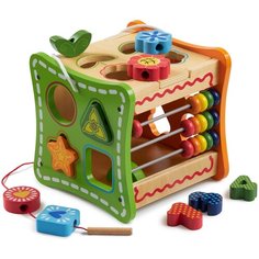Развивающая игрушка Andreu Toys Обучающий куб 5 в 1, 16421, многоцветный