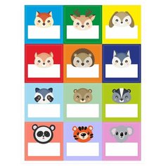 Наклейки для детского сада на шкафчик, на дверь, на кроватку, на горшок. Оранжевый Слоник