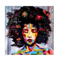 Алмазная мозаика “Арт девушка-2” 30х30см. Fashion