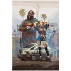 Картина по номерам на холсте Cyberpunk 2077 - 4 40 x 60