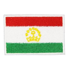Нашивка, патч, шеврон "Флаг Таджикистана" 60x40mm PTC336 22 ПИНГВИНА