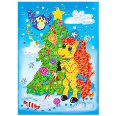 Мозаика новогодний пони Рыжий кот