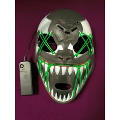 Светящаяся маска Венома / Venom зеленое свечение Парк Сервис