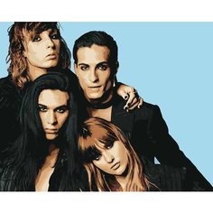 Картина по номерам «Группа Maneskin Манескин 2», Раскраска 40x50 см, Музыканты