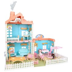 Qixi Toys Кукольный домик Уютный 2165238, голубой