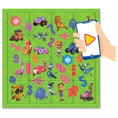 Головоломка с дополненной реальностью 32 детали, Турбозавры, 3+, 1 шт. ГеоДом