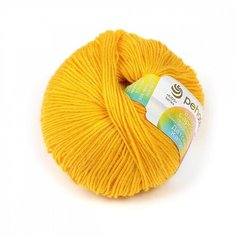 Пряжа Пехорка Детский каприз, мериносовая шерсть, фибра, 10х50 г, 225 м, цвет 012 желток