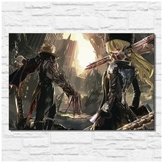 Картина по номерам на холсте игра Code Vein - 11588 Г 60x40
