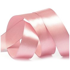 Лента атласная 25мм цв.3120 т. гр. розовый IDEAL уп.27,4 м