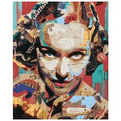 Картина по номерам "Pop Art Поп-арт 3", Раскраска 40x50 см, Портрет