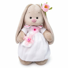 Мягкая игрушка Зайка 32 см в платье с сумочкой Нет бренда