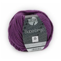 Пряжа Super Bingo Lana Grossa - 1 моток (55 м, 50 гр), цвет 075