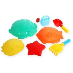 Altacto набор для игр с песком и водой "7 в 1" (формочки - 4 шт, лейка, грабли, совок, 25 см)