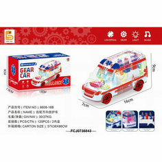 Машина на батарейках 6608-16В в коробке в Екатеринбурге Китайская игрушка1