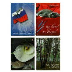 Блокнот-телефонная книга А7 48 л, в ассортименте, 1 шт. Альт