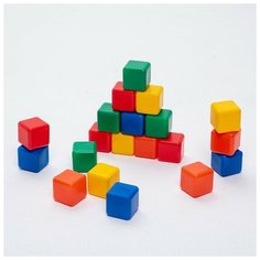 Набор цветных кубиков, 20 штук, 4 х 4 см Solomon