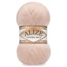 Пряжа Alize Angora gold (Ангора голд) цвет: 404 шампань, 100гр. 550м. (20% шерсть, 80% акрил), 1 шт.