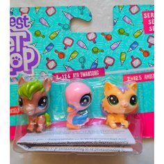 Littlest pet Shop набор Три мини-зверюшки. Hasbro