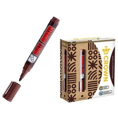 Маркер перманентный 3.0 мм Crown MULTI MARKER коричневый