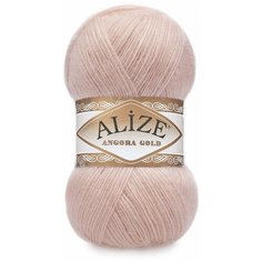 Пряжа Alize Angora Gold, 20 % шерсть, 80 % акрил, 100 г, 550 м, 5 шт., 161 пудра