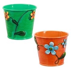 Горшок средний «Цветочки», цвета микс Noname