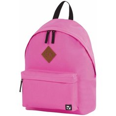 Рюкзак BRAUBERG, универсальный, сити-формат, один тон, розовый, 20 литров, 41×32×14 см, 228843