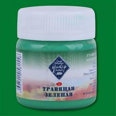 Гуашь «Мастер Класс» Травяная зеленая № 716, 40 мл Невская палитра
