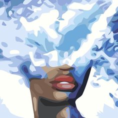 Картина по номерам Голова в дымке на стену Палитра забав