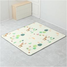 Игровой коврик UNIX Kids "City" 160x160 см, двусторонний, развивающий