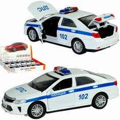 Машинка игрушка металлическая, инерционная 1:32 Toyota Camry: Полиция Panawealth Inter Holdings