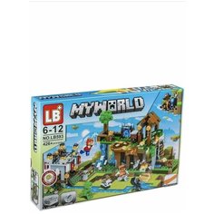 Конструктор Майнкрафт (Minecraft) Сражение в деревне 426 деталей с подсветкой LB593 LB+